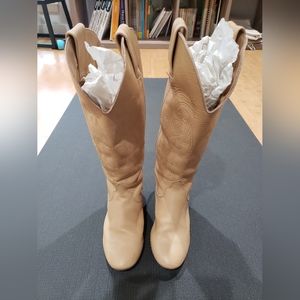 Pre-Owned ProDance Competitive Country Dance Tan Boots Size Euro 35, Ext Calf